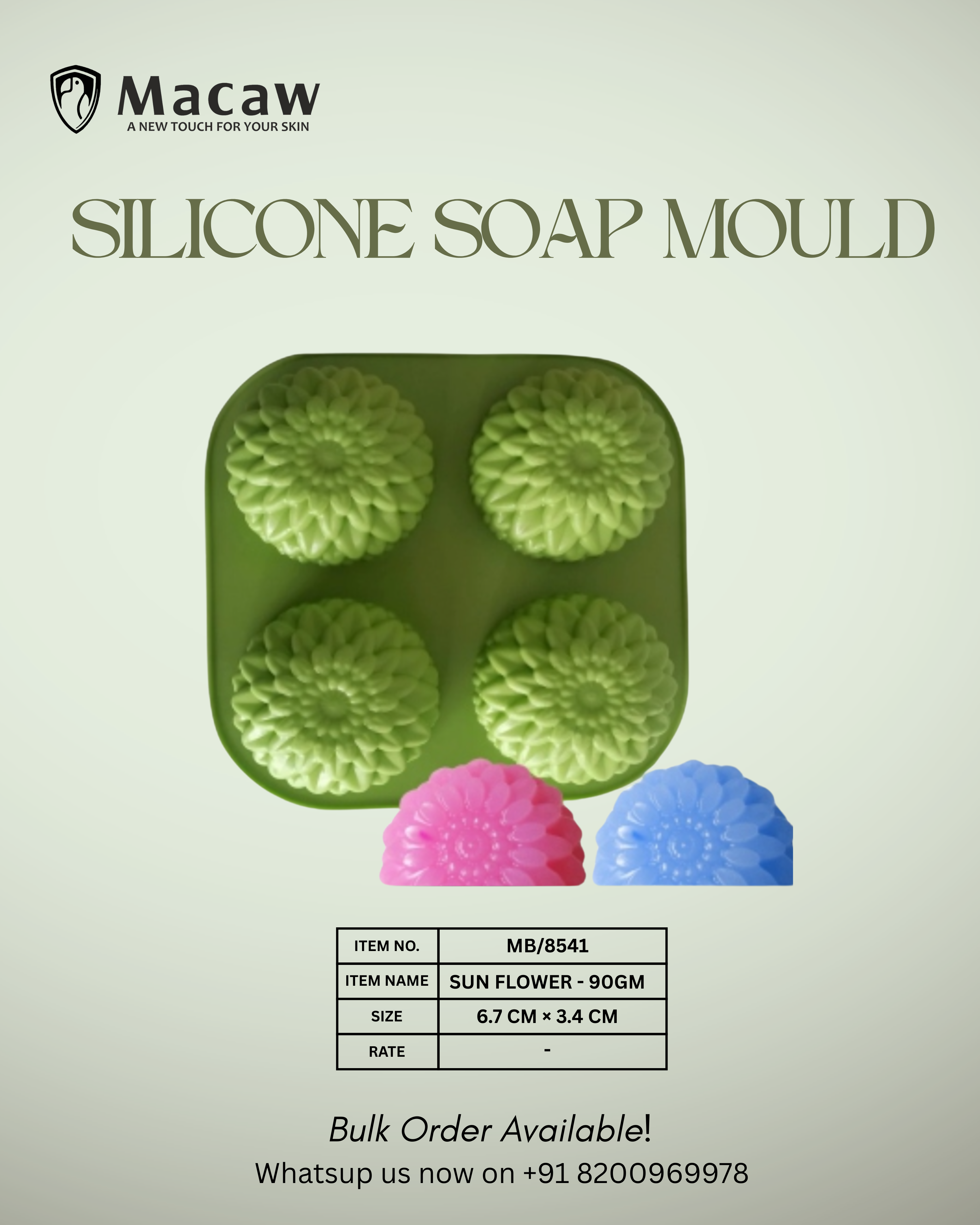 Soap Mould Sunflower