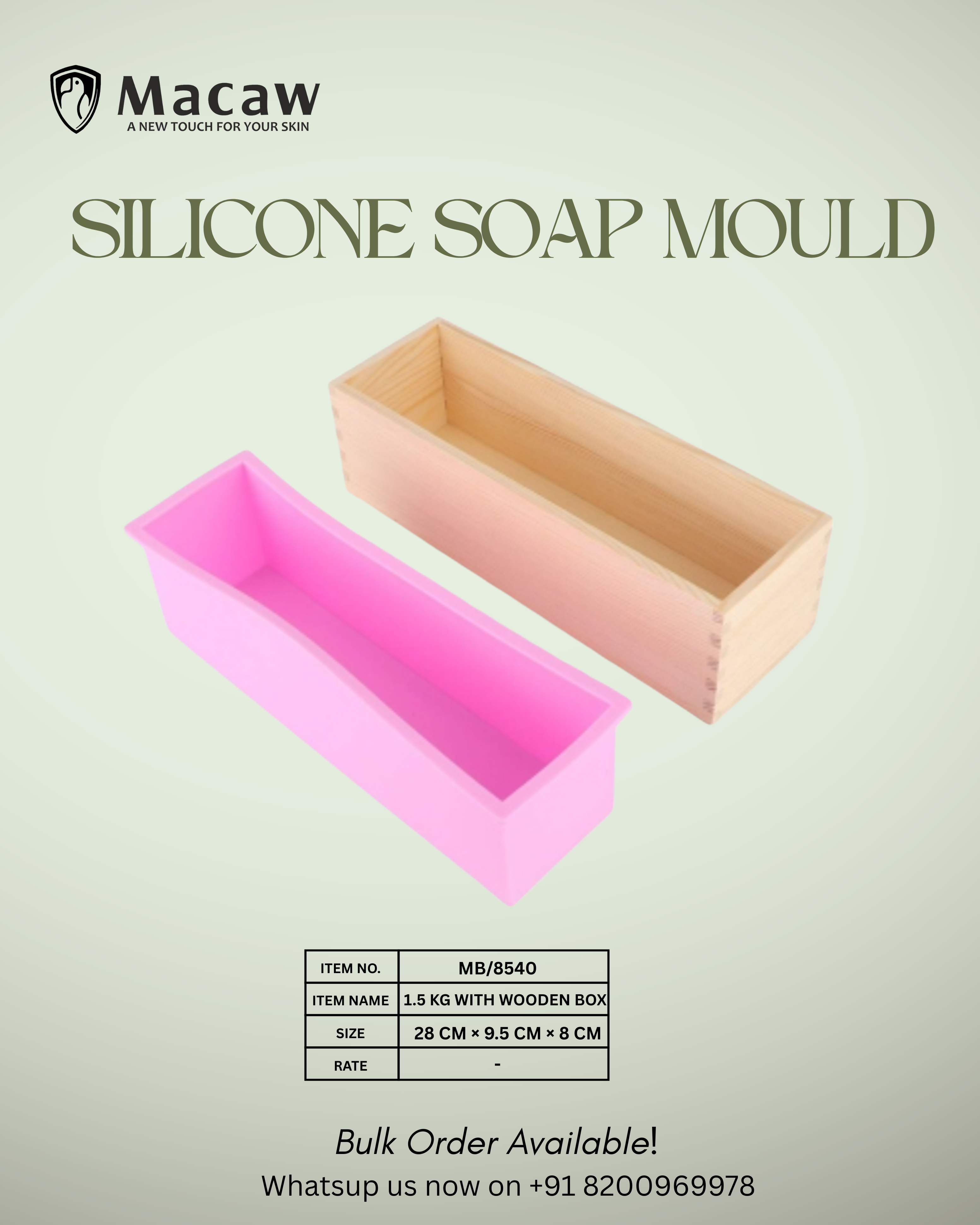 Wooden Soap Mould