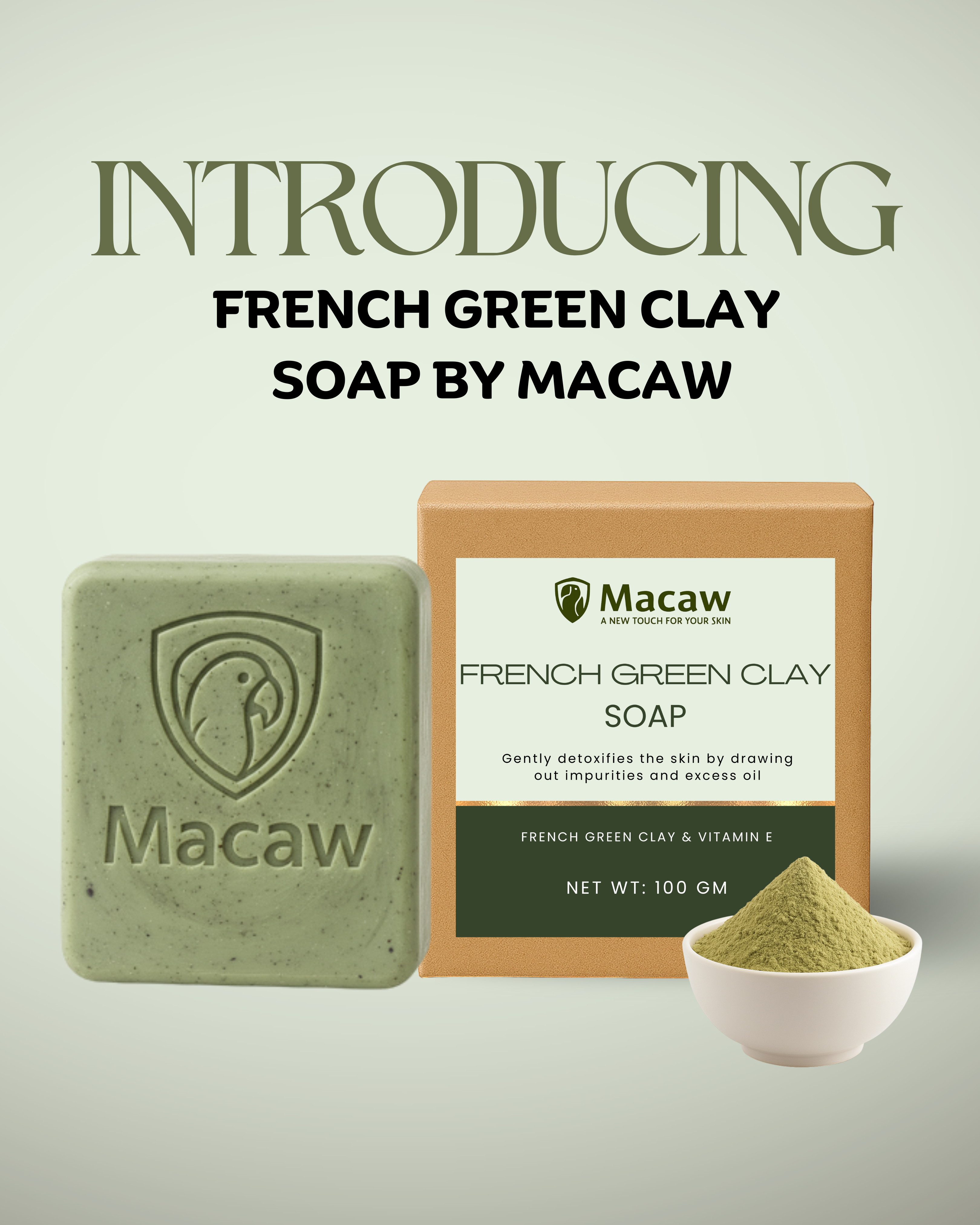 French Green clay Soap