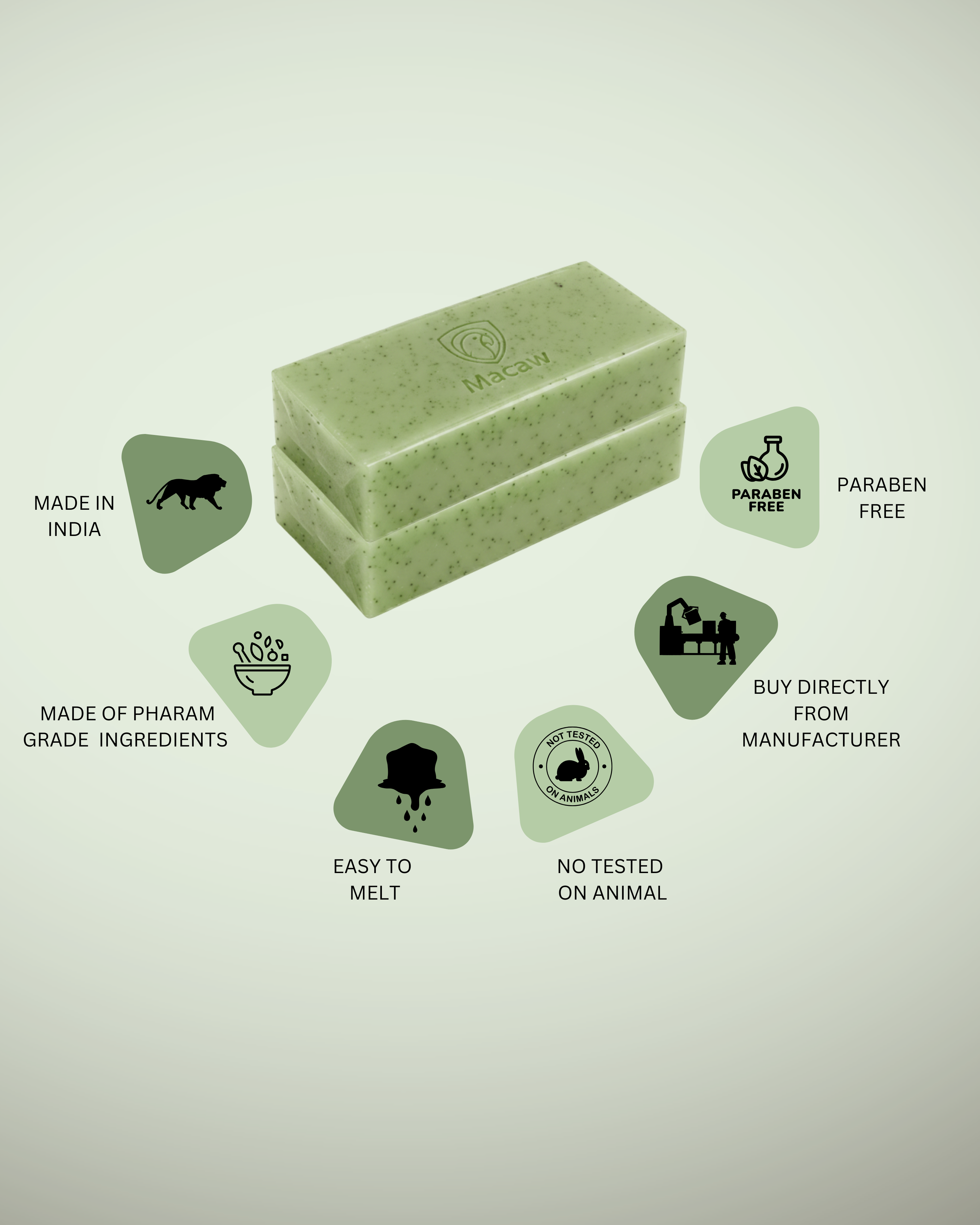 French Green Clay Soap Base