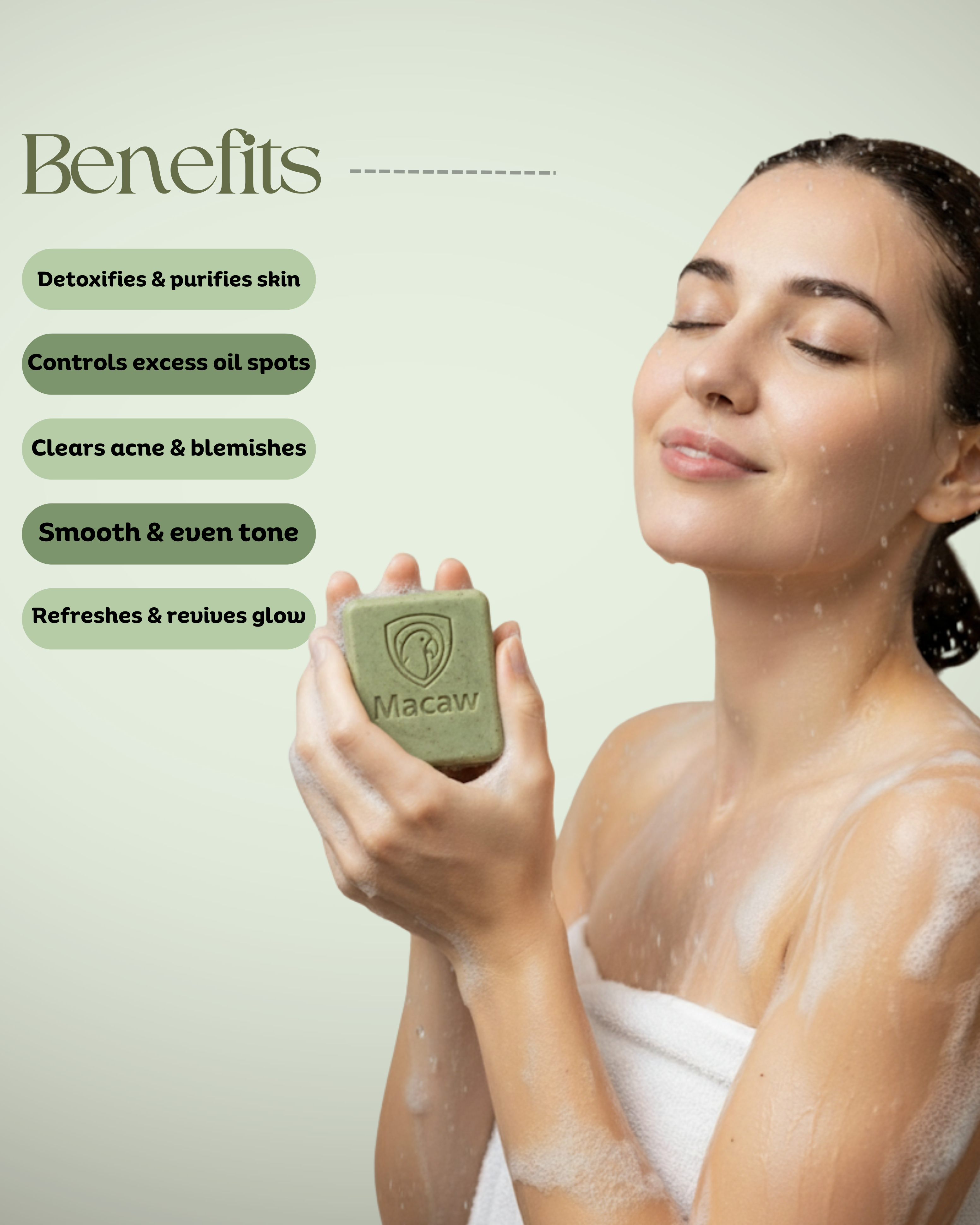 French Green clay Soap