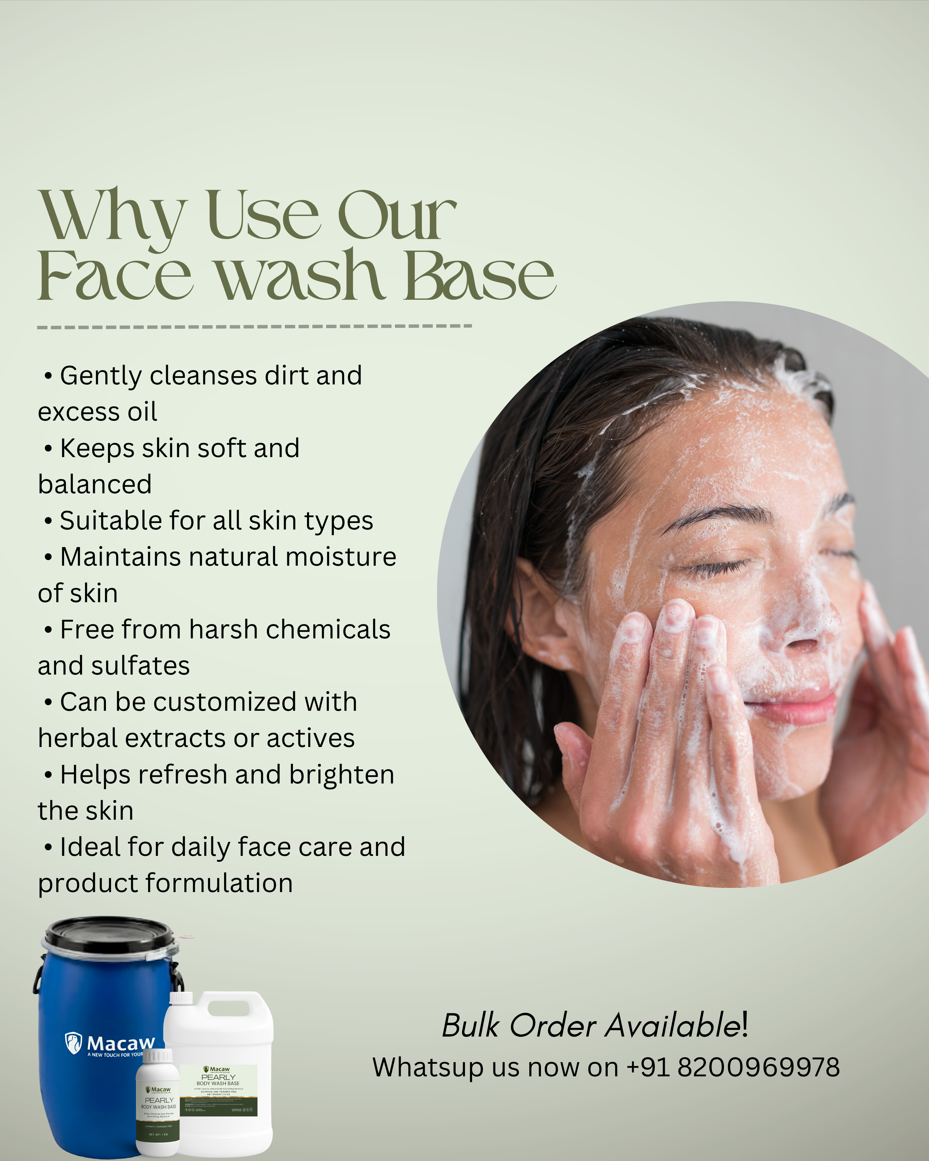 Transparent Face Wash Base