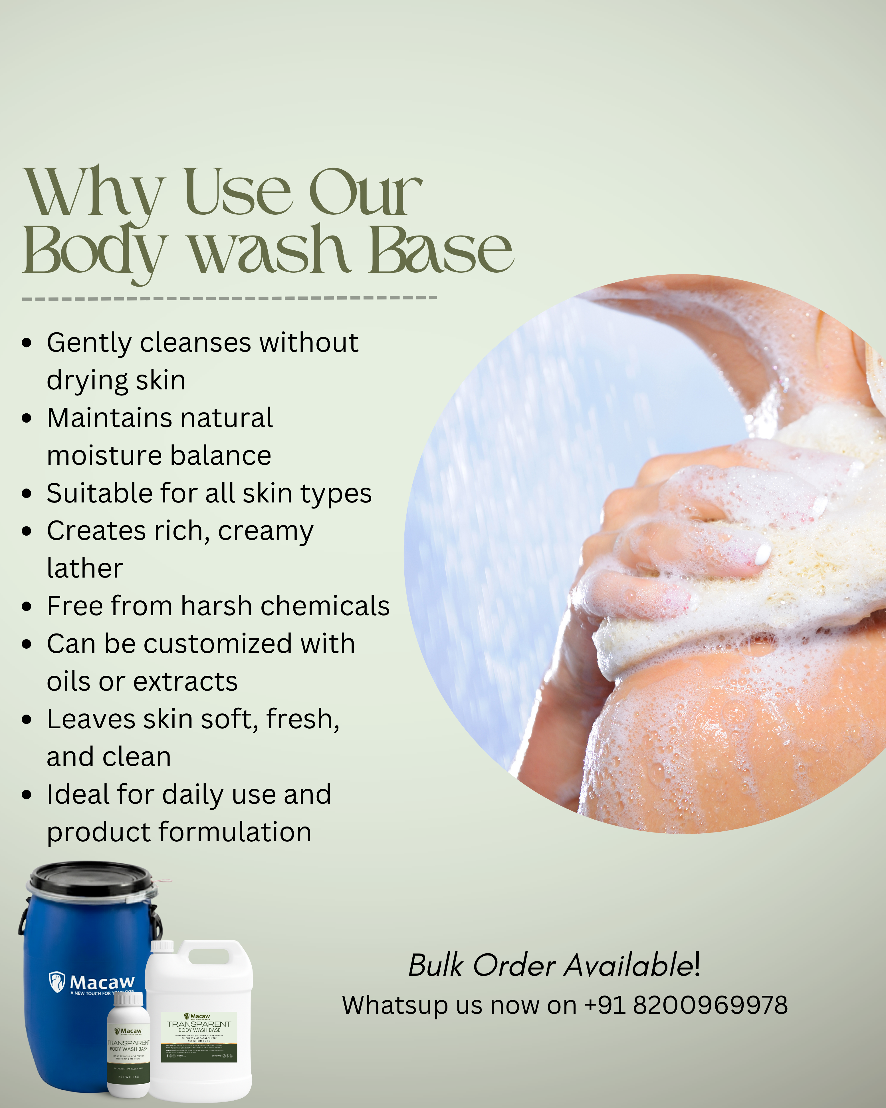 Transparent Body Wash Base